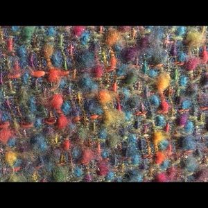 Wool scarf, jewel tones